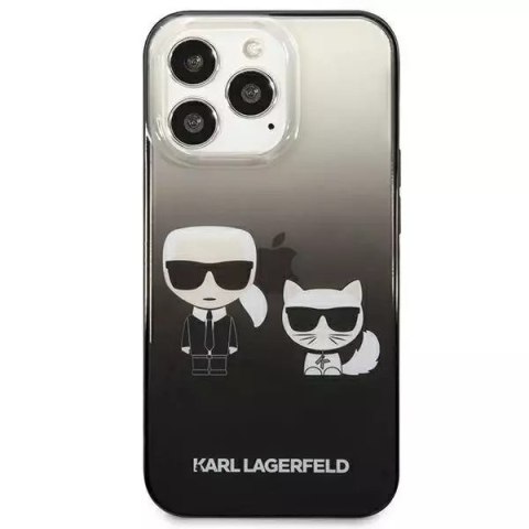 Karl Lagerfeld Karl Lagerfeld KLHCP13LTGKCK iPhone 13 Pro / 13 6,1" hardcase czarny/black Gradient Ikonik Karl & Choupette Karl Lagerfeld Karl Lagerfeld KLHCP13LTGKCK iPhone 13 Pro / 13 6,1" hardcase czarny/black Gradient Ikonik Karl & Choupette