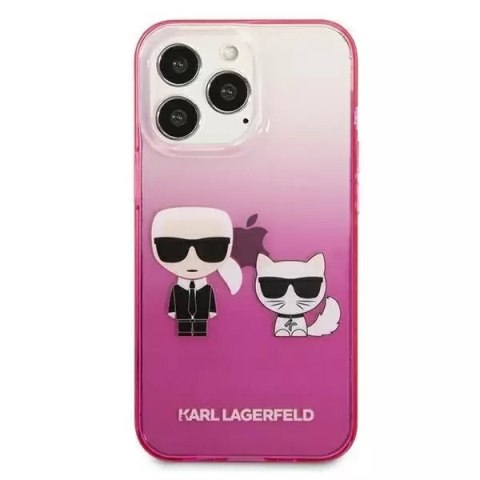 Karl Lagerfeld Karl Lagerfeld KLHCP13LTGKCP iPhone 13 Pro / 13 6,1" hardcase różowy/pink Gradient Ikonik Karl & Choupette Karl Lagerfeld Karl Lagerfeld KLHCP13LTGKCP iPhone 13 Pro / 13 6,1" hardcase różowy/pink Gradient Ikonik Karl & Choupette
