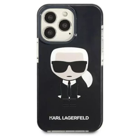 Karl Lagerfeld Karl Lagerfeld KLHCP13LTPEIKK iPhone 13 Pro / 13 6,1" hardcase czarny/black Iconik Karl Karl Lagerfeld Karl Lagerfeld KLHCP13LTPEIKK iPhone 13 Pro / 13 6,1" hardcase czarny/black Iconik Karl