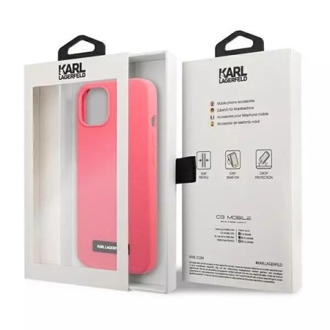 Karl Lagerfeld Karl Lagerfeld KLHCP13MSLMP1PI iPhone 13 6,1" hardcase fuksja/fuchsia Silicone Plaque Karl Lagerfeld Karl Lagerfeld KLHCP13MSLMP1PI iPhone 13 6,1" hardcase fuksja/fuchsia Silicone Plaque