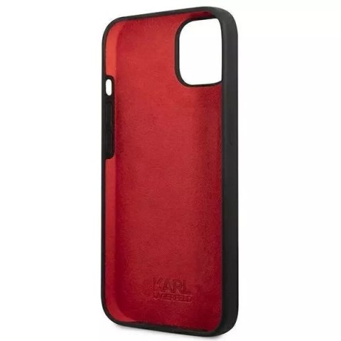 Karl Lagerfeld Karl Lagerfeld KLHCP13SSLMP1K iPhone 13 mini 5,4" hardcase czarny/black Silicone Plaque Karl Lagerfeld Karl Lagerfeld KLHCP13SSLMP1K iPhone 13 mini 5,4" hardcase czarny/black Silicone Plaque