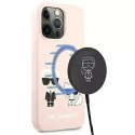 Karl Lagerfeld Karl Lagerfeld KLHMP13XSSKCI iPhone 13 Pro Max 6,7" hardcase jasnoróżowy/light pink Silicone Ikonik Karl & Choupette Magsafe