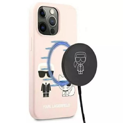 Karl Lagerfeld Karl Lagerfeld KLHMP13XSSKCI iPhone 13 Pro Max 6,7" hardcase jasnoróżowy/light pink Silicone Ikonik Karl & Choupette Magsafe Karl Lagerfeld Karl Lagerfeld KLHMP13XSSKCI iPhone 13 Pro Max 6,7" hardcase jasnoróżowy/light pink Silicone Ikonik Karl & Choupette Magsafe