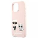 Karl Lagerfeld Karl Lagerfeld KLHMP13XSSKCI iPhone 13 Pro Max 6,7" hardcase jasnoróżowy/light pink Silicone Ikonik Karl & Choupette Magsafe