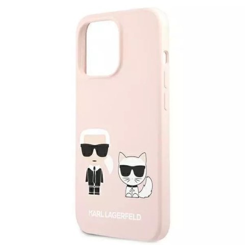 Karl Lagerfeld Karl Lagerfeld KLHMP13XSSKCI iPhone 13 Pro Max 6,7" hardcase jasnoróżowy/light pink Silicone Ikonik Karl & Choupette Magsafe Karl Lagerfeld Karl Lagerfeld KLHMP13XSSKCI iPhone 13 Pro Max 6,7" hardcase jasnoróżowy/light pink Silicone Ikonik Karl & Choupette Magsafe