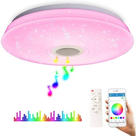 NICETAI Lampa sufitowa z głośnikiem bluetooth SMART APP