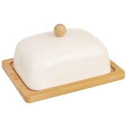 ORION MASELNICZKA MASELNICA PORCELANOWA BAMBUSOWA BIAŁA 127144
