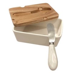 KASSEL MASELNICZKA PORCELANOWA Z NOŻYKIEM KASSEL 93556