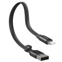 Baseus Kabel USB do Lightning do Apple iPhone płaski mocny przewód Baseus Nimble Cable 23cm Czarny