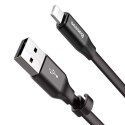 Baseus Kabel USB do Lightning do Apple iPhone płaski mocny przewód Baseus Nimble Cable 23cm Czarny