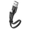 Baseus Kabel USB do Lightning do Apple iPhone płaski mocny przewód Baseus Nimble Cable 23cm Czarny