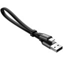 Baseus Kabel USB do Lightning do Apple iPhone płaski mocny przewód Baseus Nimble Cable 23cm Czarny