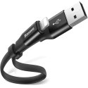 Baseus Kabel USB do Lightning do Apple iPhone płaski mocny przewód Baseus Nimble Cable 23cm Czarny