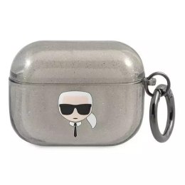 Karl Lagerfeld Karl Lagerfeld KLAPUKHGK AirPods Pro cover czarny/black Glitter Karl`s Head