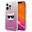 Karl Lagerfeld Karl Lagerfeld KLHCP13XCTRP iPhone 13 Pro Max 6,7" hardcase różowy/pink Choupette Head