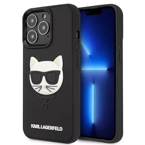 Karl Lagerfeld Karl Lagerfeld KLHCP13LCH3DBK 13 Pro / 13 6,1" czarny/black hardcase 3D Rubber Choupette Karl Lagerfeld Karl Lagerfeld KLHCP13LCH3DBK 13 Pro / 13 6,1" czarny/black hardcase 3D Rubber Choupette