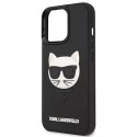 Karl Lagerfeld Karl Lagerfeld KLHCP13LCH3DBK 13 Pro / 13 6,1" czarny/black hardcase 3D Rubber Choupette