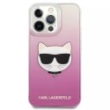 Karl Lagerfeld Karl Lagerfeld KLHCP13LCTRP iPhone 13 Pro / 13 6,1" hardcase różowy/pink Choupette Head