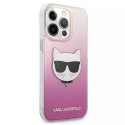 Karl Lagerfeld Karl Lagerfeld KLHCP13LCTRP iPhone 13 Pro / 13 6,1" hardcase różowy/pink Choupette Head