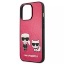 Karl Lagerfeld Karl Lagerfeld KLHCP13LPCUSKCP iPhone 13 Pro / 13 6,1" fuksja/fuchsia hardcase Ikonik Karl & Choupette