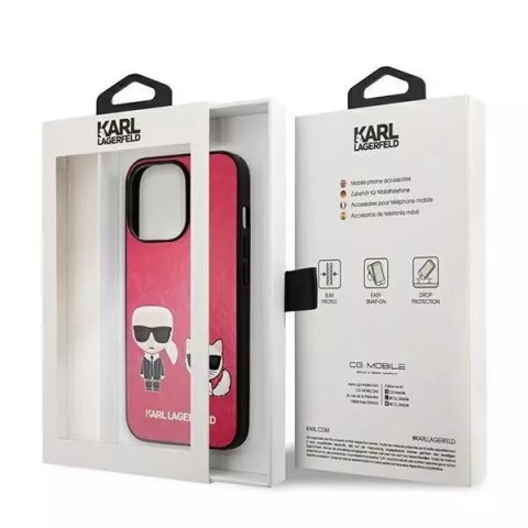 Karl Lagerfeld Karl Lagerfeld KLHCP13LPCUSKCP iPhone 13 Pro / 13 6,1" fuksja/fuchsia hardcase Ikonik Karl & Choupette Karl Lagerfeld Karl Lagerfeld KLHCP13LPCUSKCP iPhone 13 Pro / 13 6,1" fuksja/fuchsia hardcase Ikonik Karl & Choupette