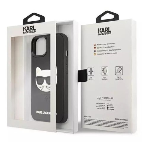 Karl Lagerfeld Karl Lagerfeld KLHCP13SCH3DBK 13 mini 5,4" czarny/black hardcase 3D Rubber Choupette Karl Lagerfeld Karl Lagerfeld KLHCP13SCH3DBK 13 mini 5,4" czarny/black hardcase 3D Rubber Choupette
