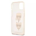 Karl Lagerfeld Karl Lagerfeld KLHCP13SKCTUGLGO iPhone 13 mini 5,4" złoty/gold hardcase Glitter Karl`s & Choupette