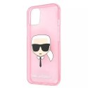 Karl Lagerfeld Karl Lagerfeld KLHCP13SKHTUGLP iPhone 13 mini 5,4" różowy/pink hardcase Glitter Karl`s Head