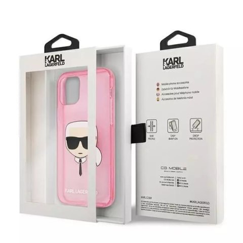Karl Lagerfeld Karl Lagerfeld KLHCP13SKHTUGLP iPhone 13 mini 5,4" różowy/pink hardcase Glitter Karl`s Head Karl Lagerfeld Karl Lagerfeld KLHCP13SKHTUGLP iPhone 13 mini 5,4" różowy/pink hardcase Glitter Karl`s Head