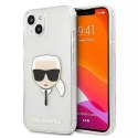 Karl Lagerfeld Karl Lagerfeld KLHCP13SKHTUGLS iPhone 13 mini 5,4" srebrny/silver hardcase Glitter Karl`s Head