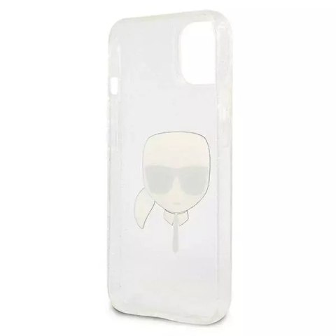 Karl Lagerfeld Karl Lagerfeld KLHCP13SKHTUGLS iPhone 13 mini 5,4" srebrny/silver hardcase Glitter Karl`s Head Karl Lagerfeld Karl Lagerfeld KLHCP13SKHTUGLS iPhone 13 mini 5,4" srebrny/silver hardcase Glitter Karl`s Head