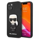 Karl Lagerfeld Karl Lagerfeld KLHCP13SOKPK iPhone 13 mini 5,4" czarny/black hardcase Saffiano Ikonik Karl`s Patch