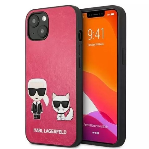 Karl Lagerfeld Karl Lagerfeld KLHCP13SPCUSKCP iPhone 13 mini 5,4" fuksja/fuchsia hardcase Ikonik Karl & Choupette Karl Lagerfeld Karl Lagerfeld KLHCP13SPCUSKCP iPhone 13 mini 5,4" fuksja/fuchsia hardcase Ikonik Karl & Choupette