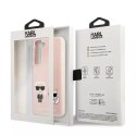 Karl Lagerfeld Karl Lagerfeld KLHCS22MSSKCI S22+ S906 hardcase jasno różowy/light pink Silicone Ikonik Karl & Choupette