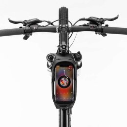 RockBros Etui torba sakwa na rower wodoodporna rowerowa uchwyt rowerowy na telefon 6.8 cali na ramę 1.7L RockBros czarny