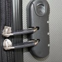 E-hurtownia Walizka podróżna ABS STRIPES rozmiar XL Turkusowy