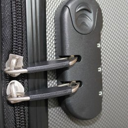 E-hurtownia Walizka podróżna ABS STRIPES rozmiar XL Turkusowy