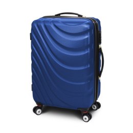 E-hurtownia Walizka podróżna ABS WAVE rozmiar L Niebieski