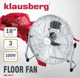 KLAUSBERG WENTYLATOR WIATRAK CYRKULATOR PODŁOGOWY 100W KLAUSBERG KB-7471