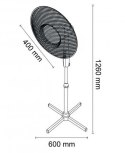 KINGHOFF WENTYLATOR WIATRAK STOJĄCY PODŁOGOWY KINGCOOL KC-2124 biało/szary