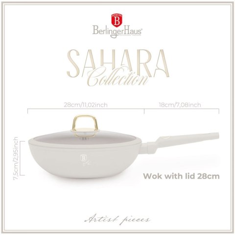BERLINGER HAUS WOK TYTANOWY Z POKRYWĄ 28cm BERLINGER HAUS BH-8064 SAHARA BERLINGER HAUS WOK TYTANOWY Z POKRYWĄ 28cm BERLINGER HAUS BH-8064 SAHARA