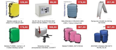 E-hurtownia Walizka podróżna ABS WAVE rozmiar XL Jasny niebieski E-hurtownia Walizka podróżna ABS WAVE rozmiar XL Jasny niebieski