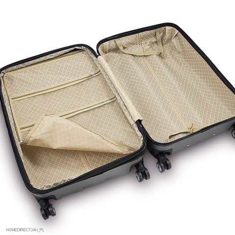 E-hurtownia Walizka podróżna ABS WAVE rozmiar XL Zielony E-hurtownia Walizka podróżna ABS WAVE rozmiar XL Zielony