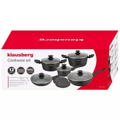 KLAUSBERG ZESTAW 12 ELEM. GARNKÓW MARMURKOWYCH KLAUSBERG KB-7657 KLAUSBERG ZESTAW 12 ELEM. GARNKÓW MARMURKOWYCH KLAUSBERG KB-7657