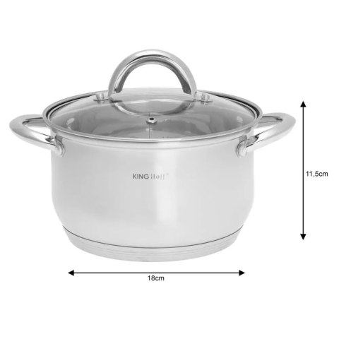 KINGHOFF ZESTAW 3 GARNKÓW KINGHOFF Z POKRYWAMI KH-4446 KINGHOFF ZESTAW 3 GARNKÓW KINGHOFF Z POKRYWAMI KH-4446