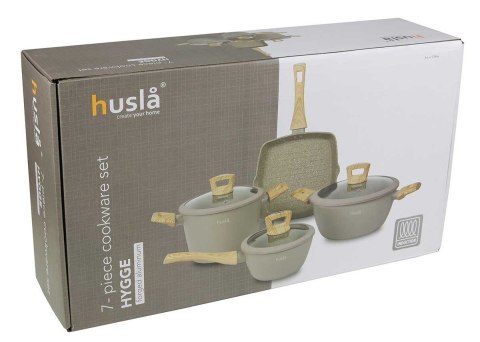 HUSLA ZESTAW GARNKÓW GRANITOWYCH HUSLA HYGGE 73966 HUSLA ZESTAW GARNKÓW GRANITOWYCH HUSLA HYGGE 73966