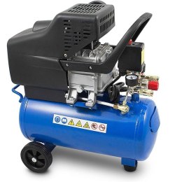 E-hurtownia ZESTAW Kompaktowa, Mobilna Sprężarka Pojemność 24l 1500W + 5 elementów
