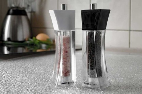 FORCHETTO ZESTAW MŁYNKÓW DO PIEPRZU I SOLI FORCHETTO TORRE FORCHETTO ZESTAW MŁYNKÓW DO PIEPRZU I SOLI FORCHETTO TORRE