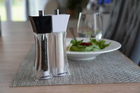 FORCHETTO ZESTAW MŁYNKÓW DO PIEPRZU I SOLI FORCHETTO TORRE FORCHETTO ZESTAW MŁYNKÓW DO PIEPRZU I SOLI FORCHETTO TORRE