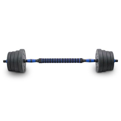 LACESTONE Zestaw hantli ciężarków 2w1 30kg ze sztangą LACESTONE Zestaw hantli ciężarków 2w1 30kg ze sztangą